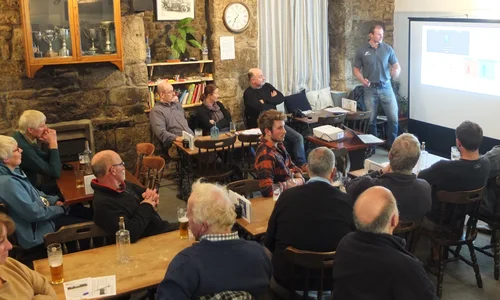 Farming Futures project update meeting at the St Buryan Inn, Nov 2019