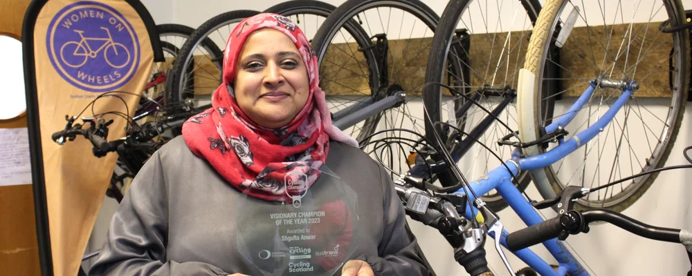 Charity empowering more women to cycle recognised as Scotland’s ‘Cycling Champion Awards’ are announced
