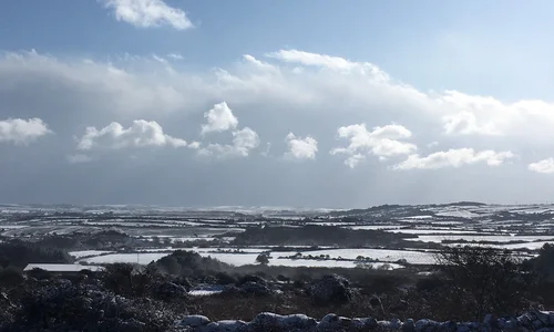 Mulfra landscape in snow