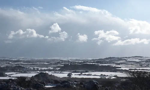 Mulfra landscape in the snow